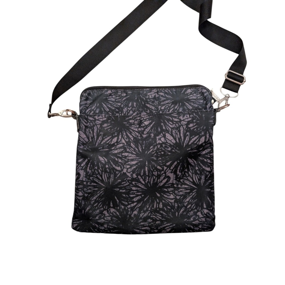 Baggallini Go Bagg Midnight Blossom Lightweight Crossbody Bag Adjustable Strap - Picture 3 of 4